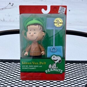 Peanuts Articulated Linus Van Pelt with Green Hat and Blue Shovel 60 Years